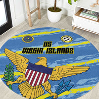US Virgin Islands Soccer Round Carpet Team Dashing Eagles Come On
