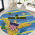 US Virgin Islands Soccer Round Carpet Team Dashing Eagles Come On