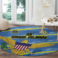 US Virgin Islands Soccer Round Carpet Team Dashing Eagles Come On