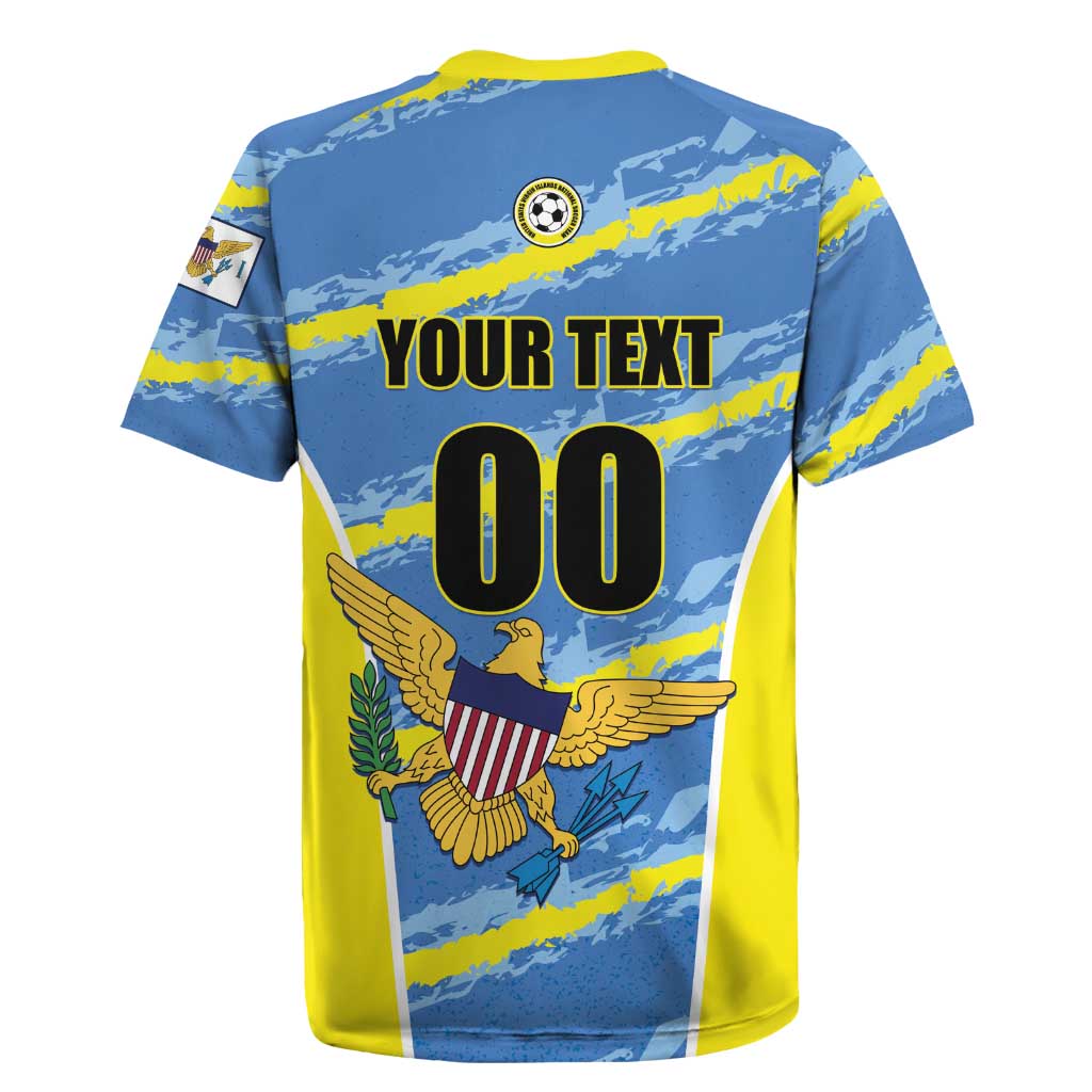 Custom US Virgin Islands Soccer Rugby Jersey Team Dashing Eagles Come On