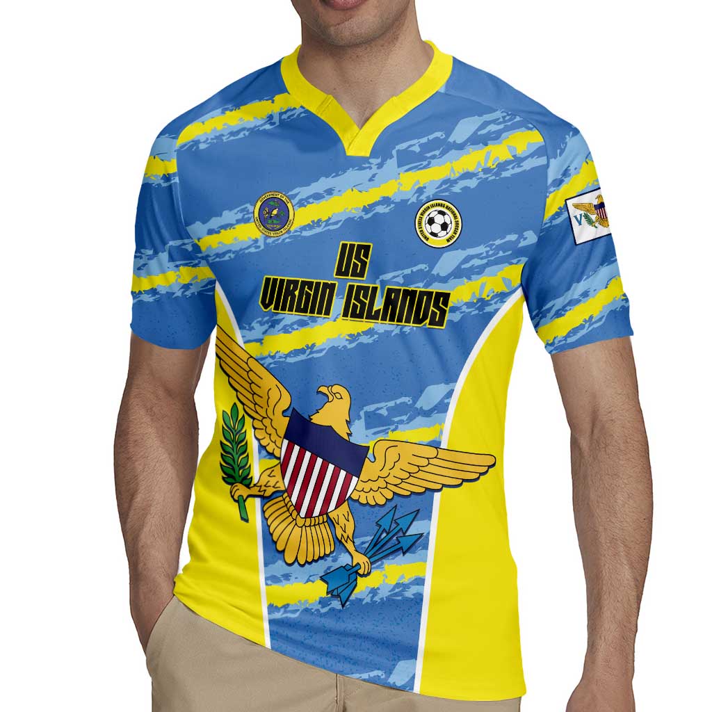 Custom US Virgin Islands Soccer Rugby Jersey Team Dashing Eagles Come On