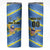 Custom US Virgin Islands Soccer Skinny Tumbler Team Dashing Eagles Come On