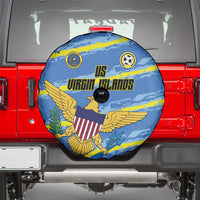 US Virgin Islands Soccer Spare Tire Cover Team Dashing Eagles Come On