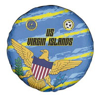 US Virgin Islands Soccer Spare Tire Cover Team Dashing Eagles Come On