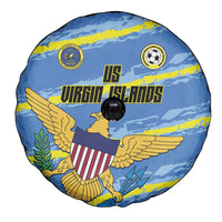 US Virgin Islands Soccer Spare Tire Cover Team Dashing Eagles Come On