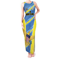 Custom US Virgin Islands Soccer Tank Maxi Dress Team Dashing Eagles Come On