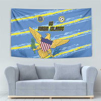 US Virgin Islands Soccer Tapestry Team Dashing Eagles Come On