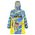Custom US Virgin Islands Soccer Wearable Blanket Hoodie Team Dashing Eagles Come On