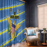 US Virgin Islands Soccer Window Curtain Team Dashing Eagles Come On