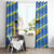 US Virgin Islands Soccer Window Curtain Team Dashing Eagles Come On