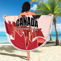 Canada Day 1867 Beach Blanket Moose With Maple Leaves