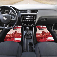 Canada Day 1867 Car Mats Moose With Maple Leaves