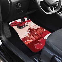 Canada Day 1867 Car Mats Moose With Maple Leaves