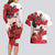 Personalised Canada Day 1867 Couples Matching Long Sleeve Bodycon Dress and Hawaiian Shirt Moose With Maple Leaves
