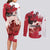 Personalised Canada Day 1867 Couples Matching Long Sleeve Bodycon Dress and Long Sleeve Button Shirt Moose With Maple Leaves