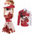 Personalised Canada Day 1867 Couples Matching Mermaid Dress and Long Sleeve Button Shirt Moose With Maple Leaves