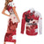Personalised Canada Day 1867 Couples Matching Short Sleeve Bodycon Dress and Long Sleeve Button Shirt Moose With Maple Leaves