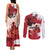Personalised Canada Day 1867 Couples Matching Tank Maxi Dress and Long Sleeve Button Shirt Moose With Maple Leaves