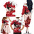 Personalised Canada Day 1867 Family Matching Off The Shoulder Long Sleeve Dress and Hawaiian Shirt Moose With Maple Leaves