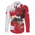 Personalised Canada Day 1867 Family Matching Off The Shoulder Long Sleeve Dress and Hawaiian Shirt Moose With Maple Leaves