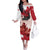 Personalised Canada Day 1867 Family Matching Off The Shoulder Long Sleeve Dress and Hawaiian Shirt Moose With Maple Leaves