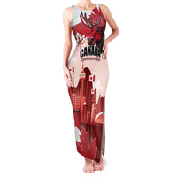 Personalised Canada Day 1867 Family Matching Tank Maxi Dress and Hawaiian Shirt Moose With Maple Leaves