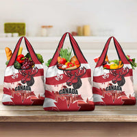 Canada Day 1867 Grocery Bag Moose With Maple Leaves