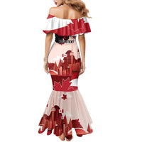 Personalised Canada Day 1867 Mermaid Dress Moose With Maple Leaves