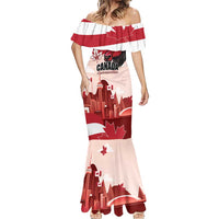 Personalised Canada Day 1867 Mermaid Dress Moose With Maple Leaves