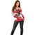 Personalised Canada Day 1867 Off Shoulder Sweater Moose With Maple Leaves