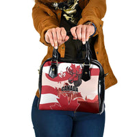 Canada Day 1867 Shoulder Handbag Moose With Maple Leaves