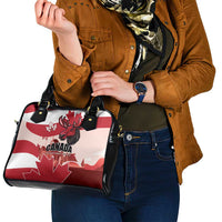 Canada Day 1867 Shoulder Handbag Moose With Maple Leaves