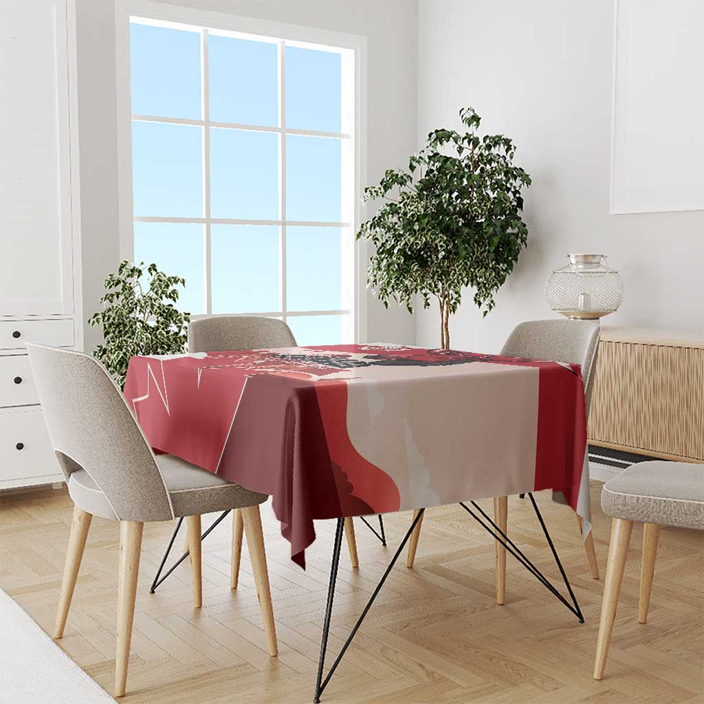 Canada Day 1867 Tablecloth Moose With Maple Leaves