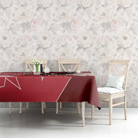 Canada Day 1867 Tablecloth Moose With Maple Leaves