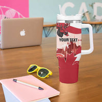 Personalised Canada Day 1867 Tumbler With Handle Moose With Maple Leaves
