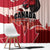 Canada Day 1867 Window Curtain Moose With Maple Leaves