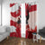 Canada Day 1867 Window Curtain Moose With Maple Leaves
