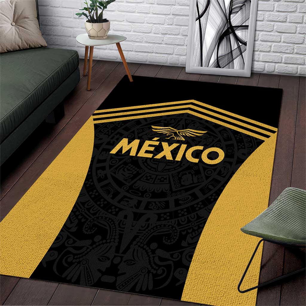 Football 2025 Mexico Area Rug Special Gold Edition