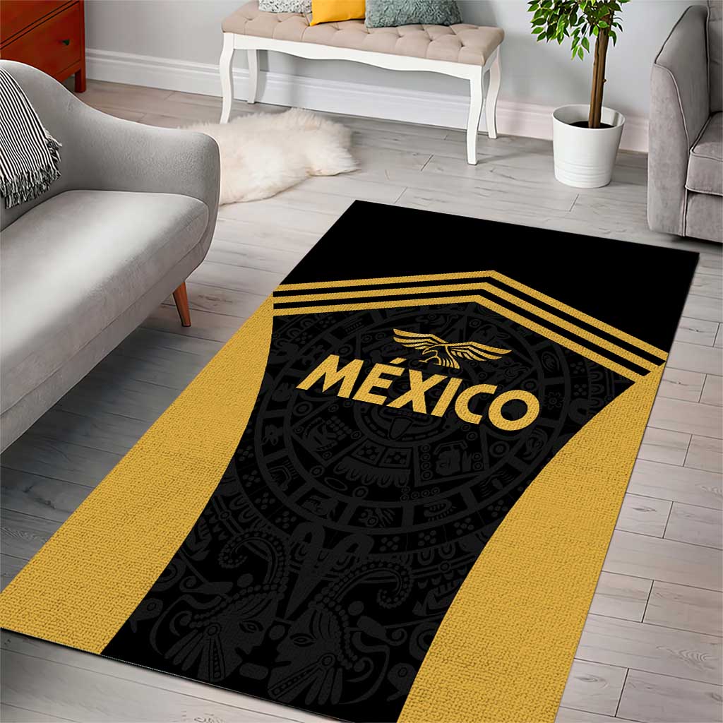 Football 2025 Mexico Area Rug Special Gold Edition