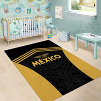 Football 2025 Mexico Area Rug Special Gold Edition