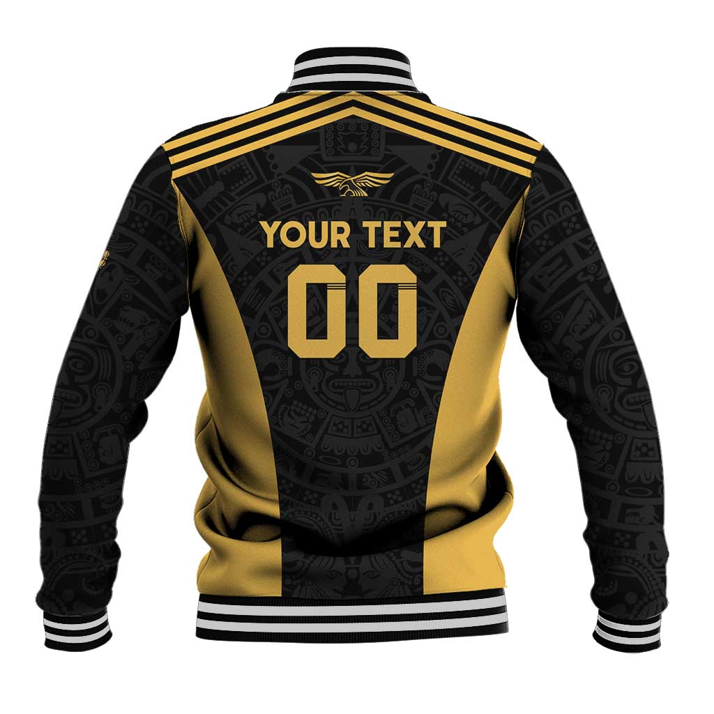 Custom Football 2025 Mexico Baseball Jacket Special Gold Edition