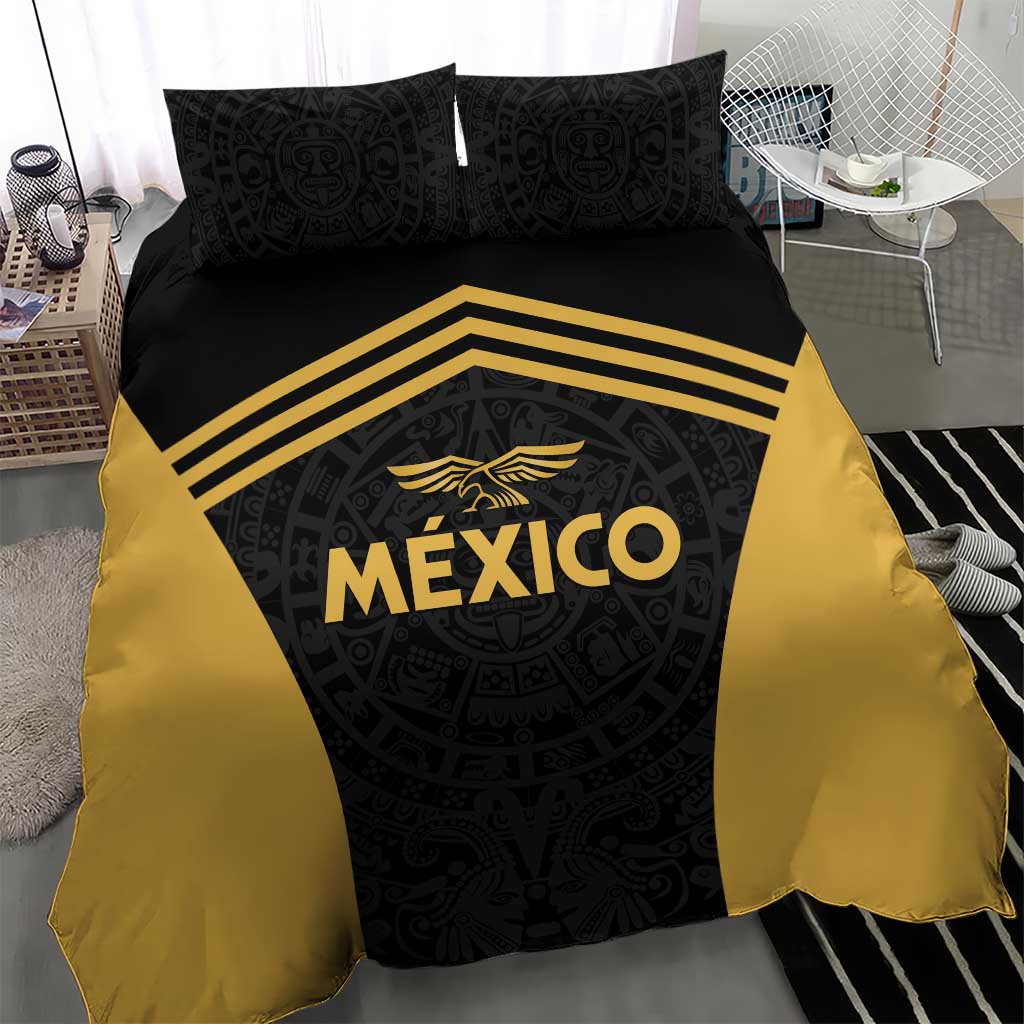 Football 2025 Mexico Bedding Set Special Gold Edition