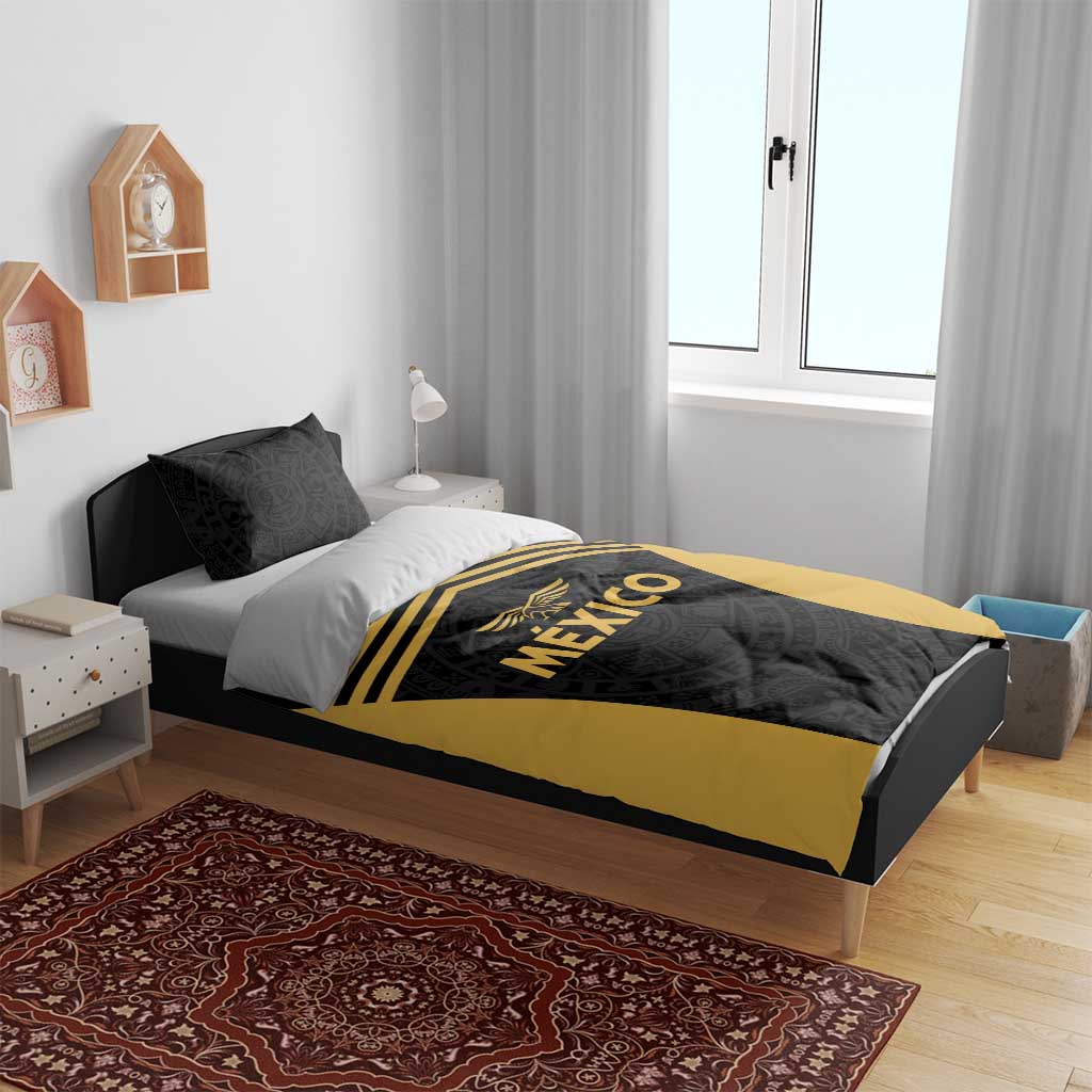 Football 2025 Mexico Bedding Set Special Gold Edition