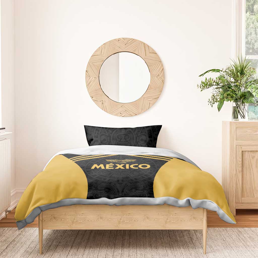 Football 2025 Mexico Bedding Set Special Gold Edition