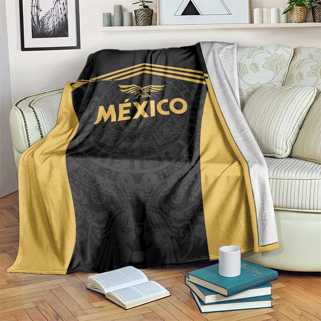 Football 2025 Mexico Blanket Special Gold Edition