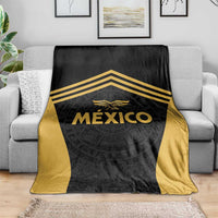 Football 2025 Mexico Blanket Special Gold Edition