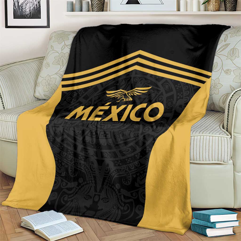 Football 2025 Mexico Blanket Special Gold Edition