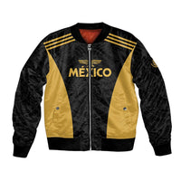 Custom Football 2025 Mexico Bomber Jacket Special Gold Edition