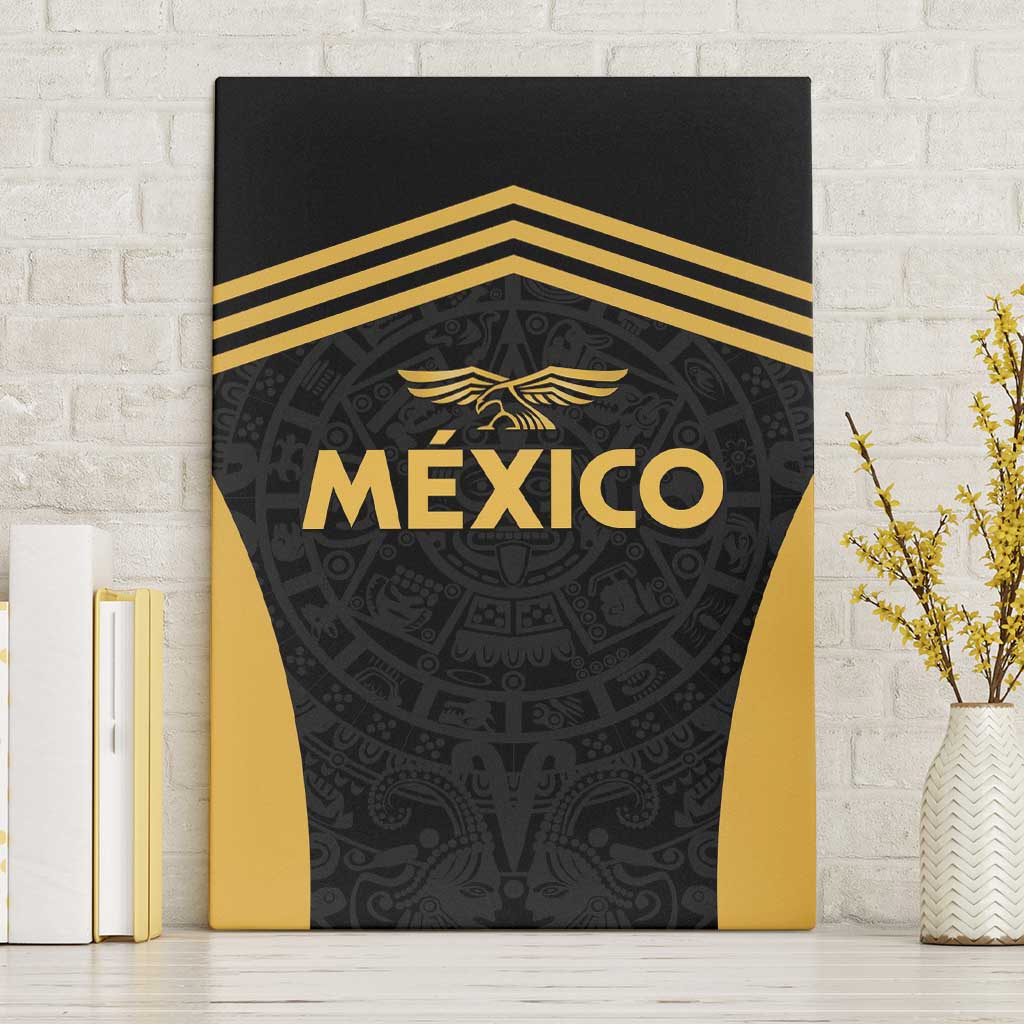 Football 2025 Mexico Canvas Wall Art Special Gold Edition