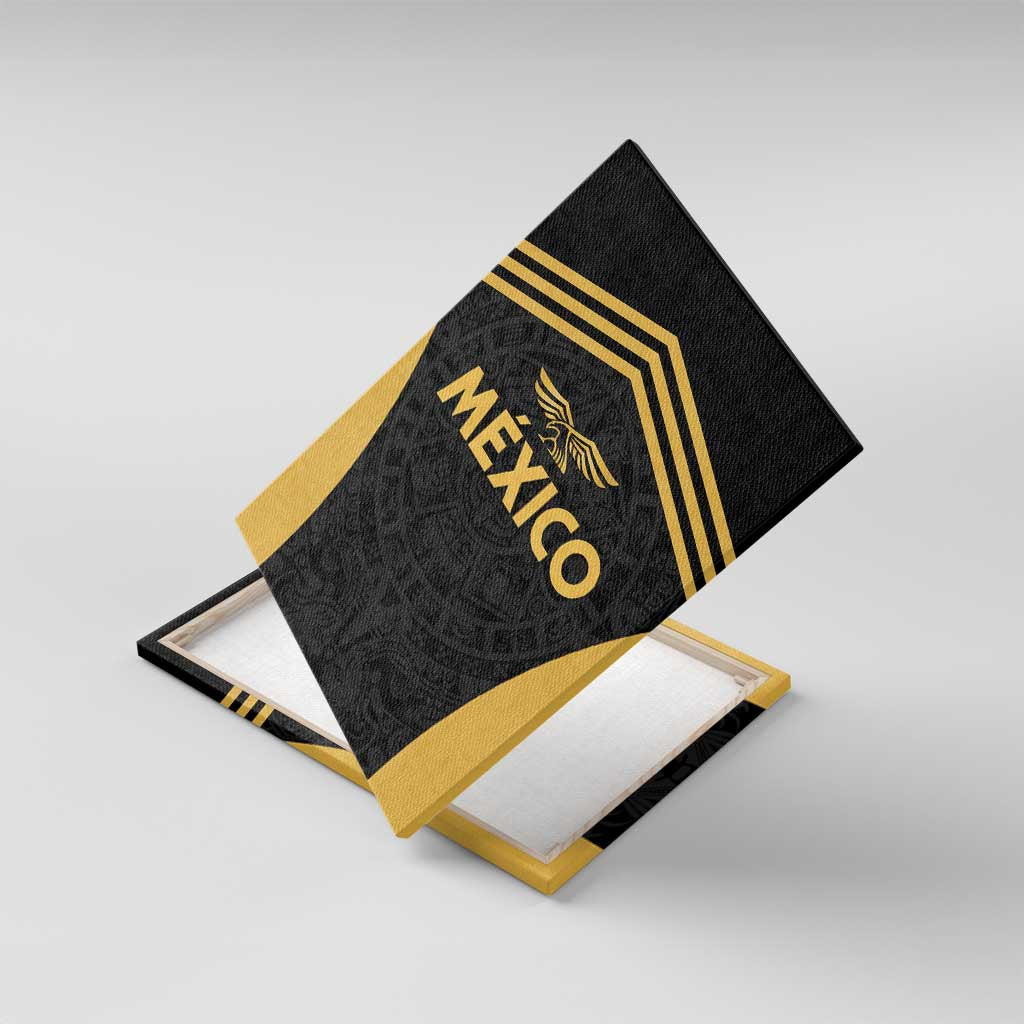 Football 2025 Mexico Canvas Wall Art Special Gold Edition